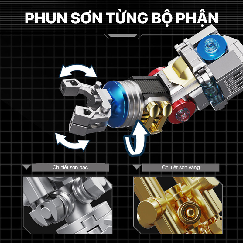 Mô hình lắp ghép - Bear Robot - Gundam 18802 3 mo hinh lap ghep bear robot gundam 18802 03